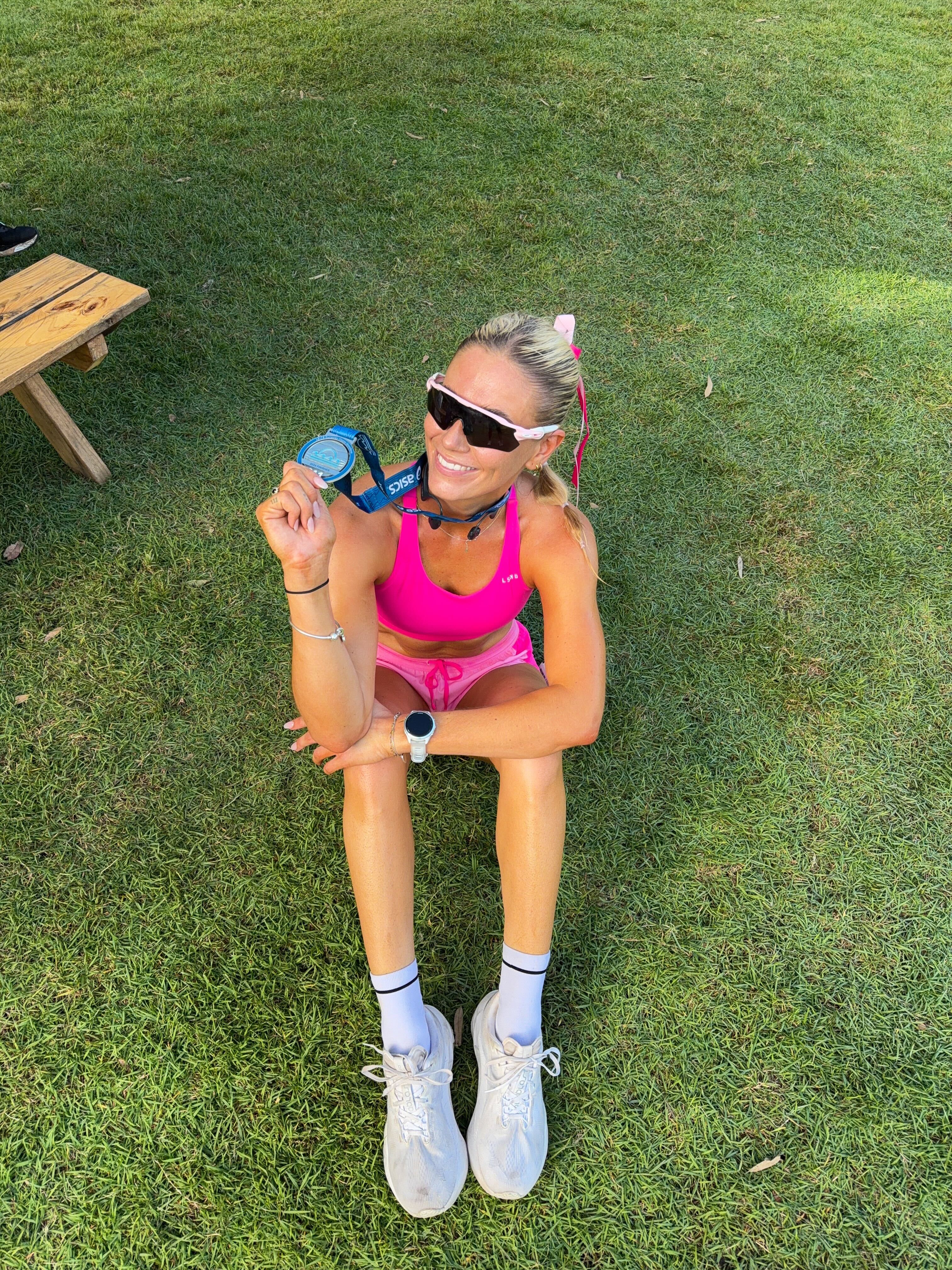 Hannah with her marathon medal